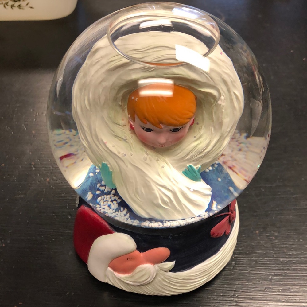 Vtg Neiman Marcus Dept 56 Catalog Fashion Lady Musical Snow Globe Winter Xmas
